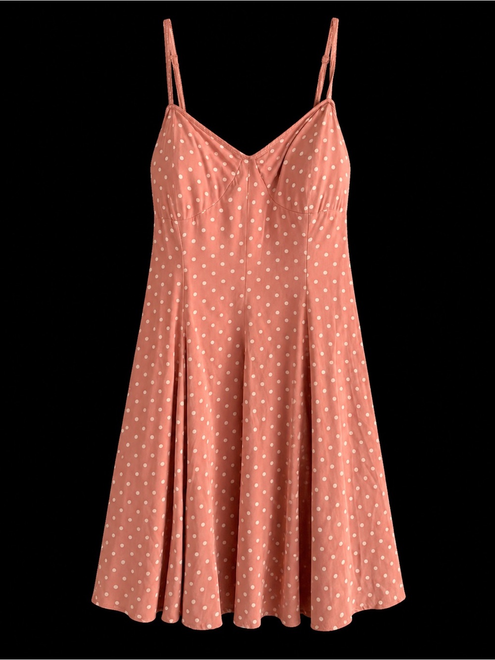 American Eagle Outfitters Dusty Rose Polka Dot Dress